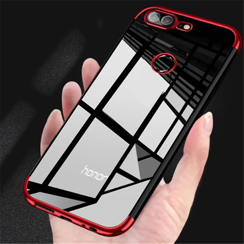 For Huawei Mate 20 case TPU Soft Plating Frame Transparent Back On mate 9 10 P9 P9lite silicon on honor 8 Pro lite Nova |