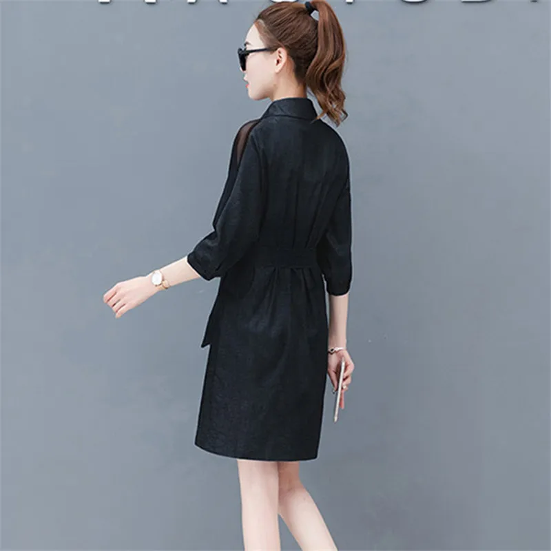 Платье Для женщин сезон: весна–лето 2019 новый большой Размеры свободные