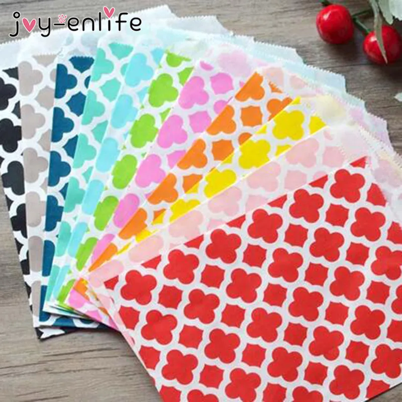 Joy-enlife 100 шт четыре стиля смешивания еды жиронепроницаемый бумажный мешок дети буфет прекрасный подарок свадьба Вечеринка день рождения поставки