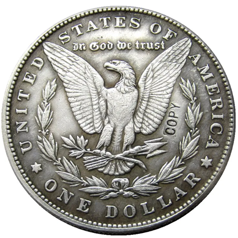 

HB(63)US Hobo 1893 Morgan Dollar skull zombie skeleton Creative Copy Coins