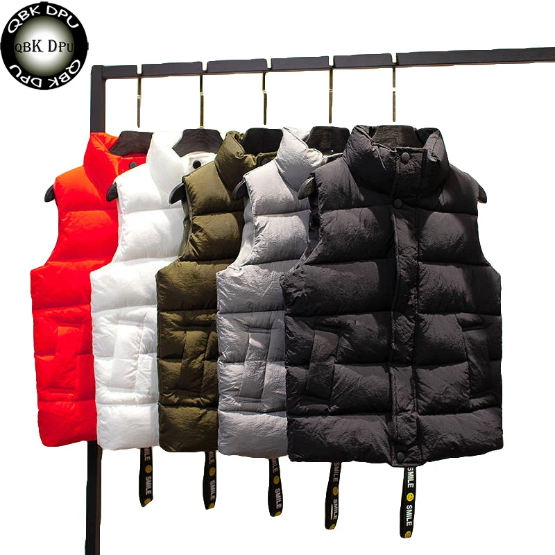 Большой размер ультра-светильник зимний жилет пальто для женщин с хлопковой