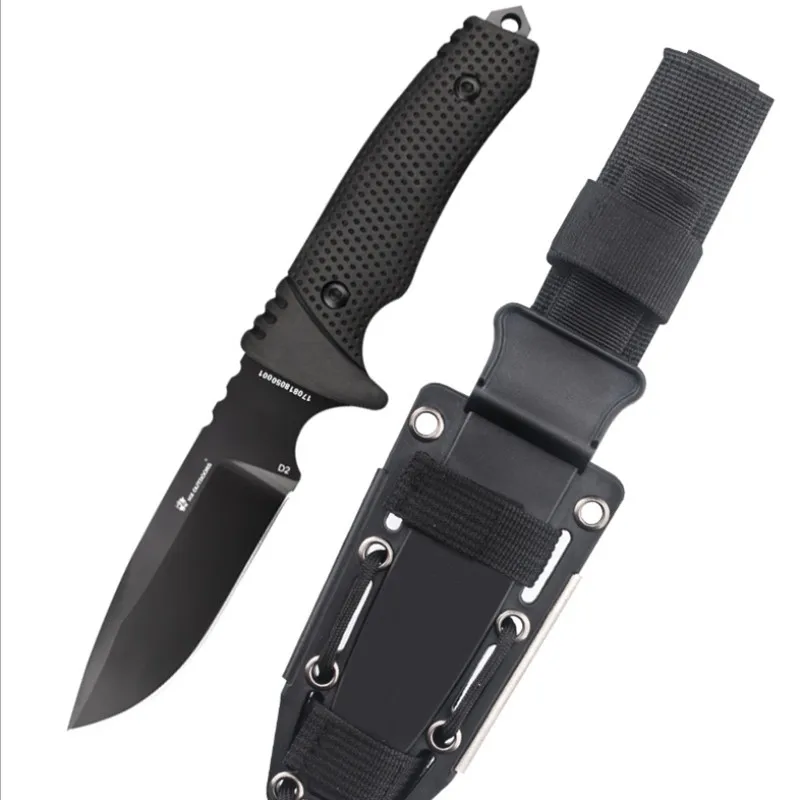 HX Outdoor Explorer нож для выживания с фиксированным лезвием D2 Военный в дикой природе