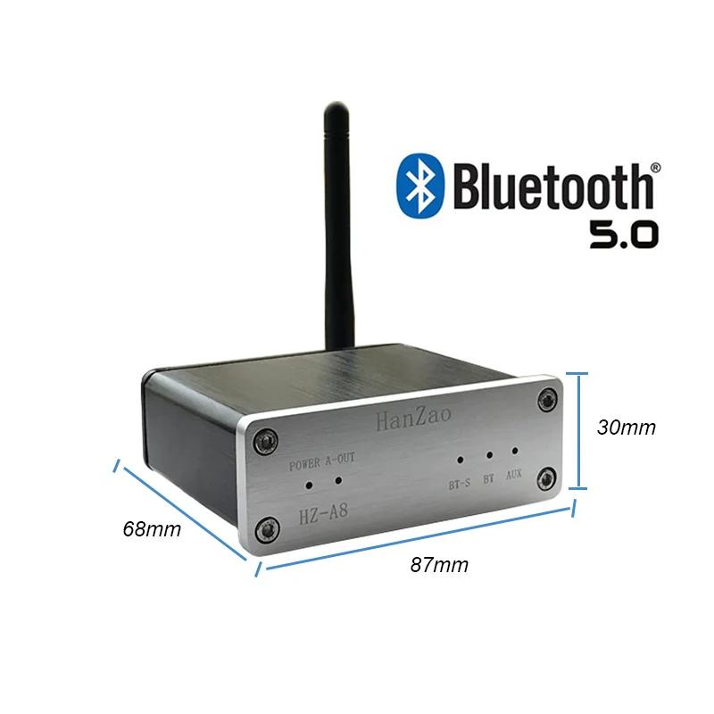 Lusya Bluetooth 5 0 беспроводной приемник AUX аналоговый аудио вход 2 в 1 из аналогового