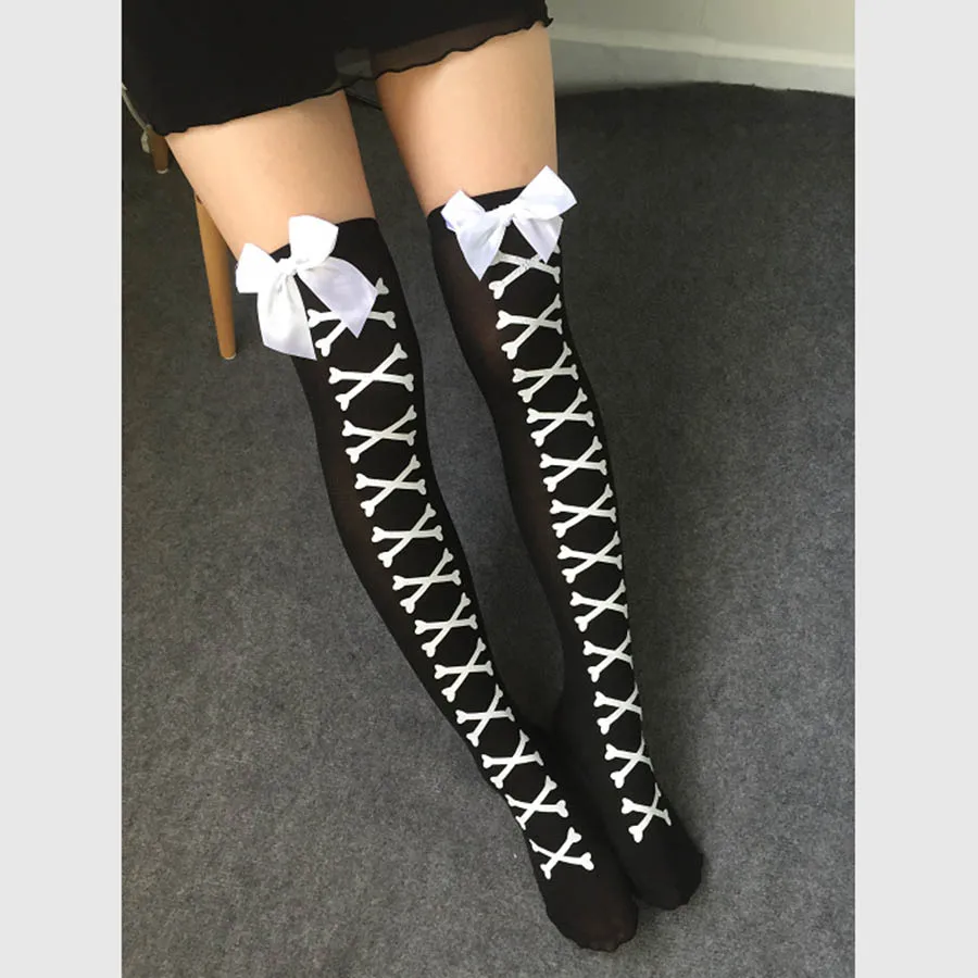 [COSPLACOOL] женские пикантные косплейные полосатые гольфы до бедра с японским