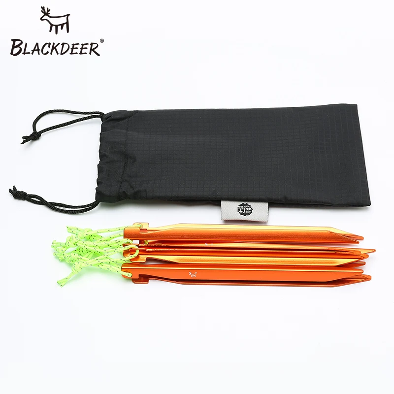BLACKDEER, 8 шт., для кемпинга, для палатки, алюминиевый сплав, ABS, походный крюк, для ногтей, для палатки, для пастбища