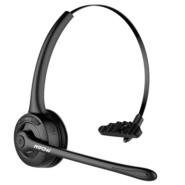 A Mpow профессиональная офисная bluetooth-гарнитура беспроводные кристально чистые наушники с поворотным микрофоном Дальнобойщик гарнитура Hands-Free - Цвет: A