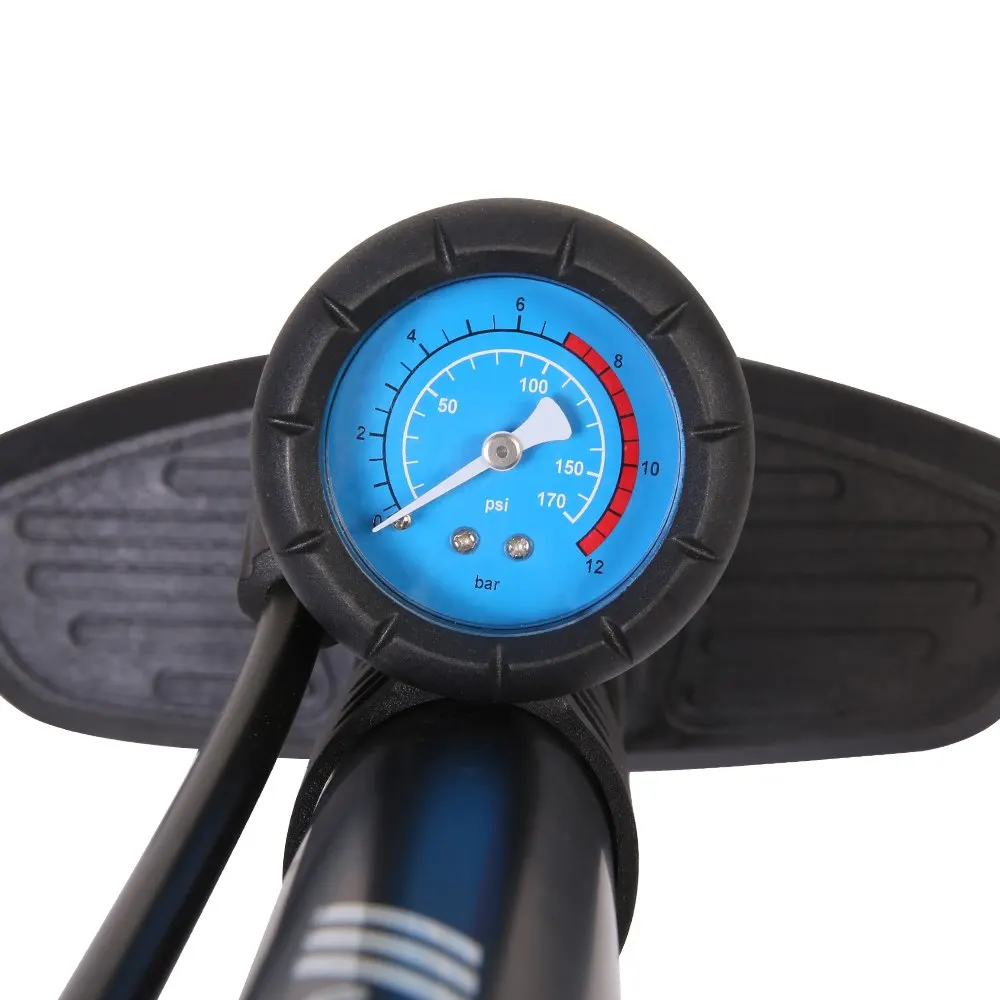 Напольный насос для велосипеда 170PSI/12BAR насос для ног для велосипеда MTB дорожный велосипед ручной насос Presta Schrader насос для шин