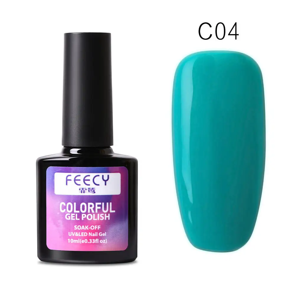Feecy C04 Gel Nail Polish Soak Off UV LED Gel Varnish Wipe Top Coat Color Nail Gel Polish DIY Nail Art Lacquer Manicure Nail Art Tool - Цвет: Feecy C04