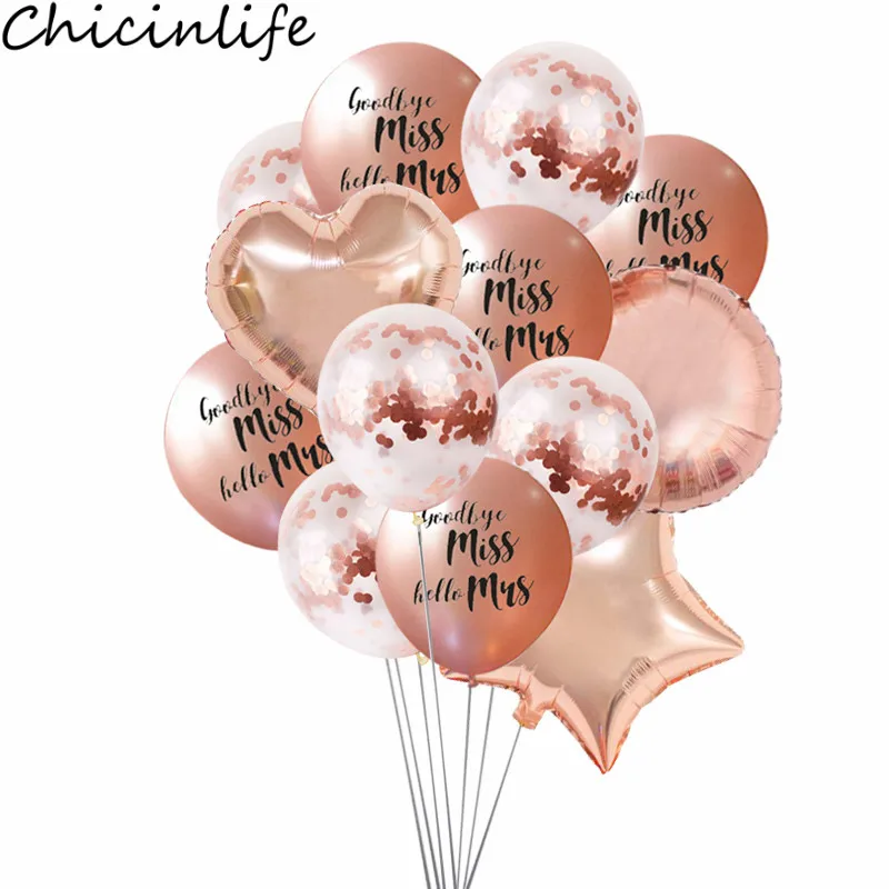 Chicinlife 12 дюймовые воздушные шары из латекса с изображением Прощай мисс