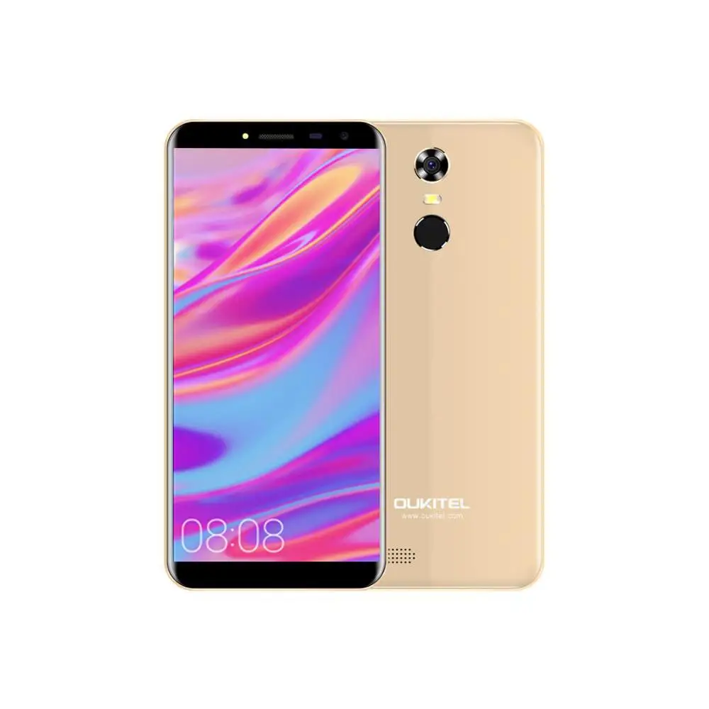 Oukitel C8 5 дюймов 18:9 Mtk6580A четырехъядерный мобильный телефон 2G ram 16G rom 13mp Android 7 0 3000 mah