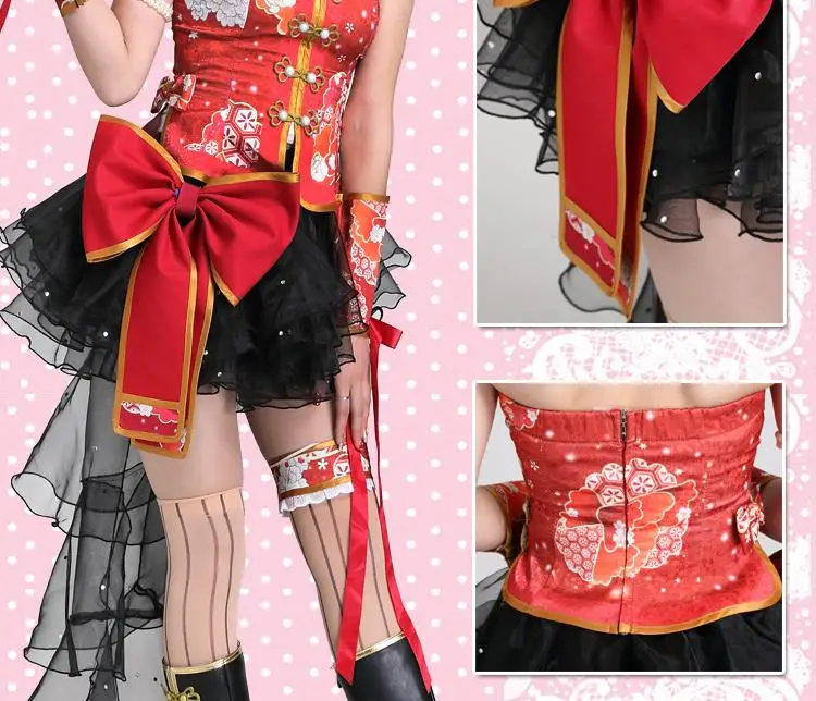 Костюм горничной из аниме love live sunshine косплей костюм Ядзава Нико Маки Нозоми тоджо