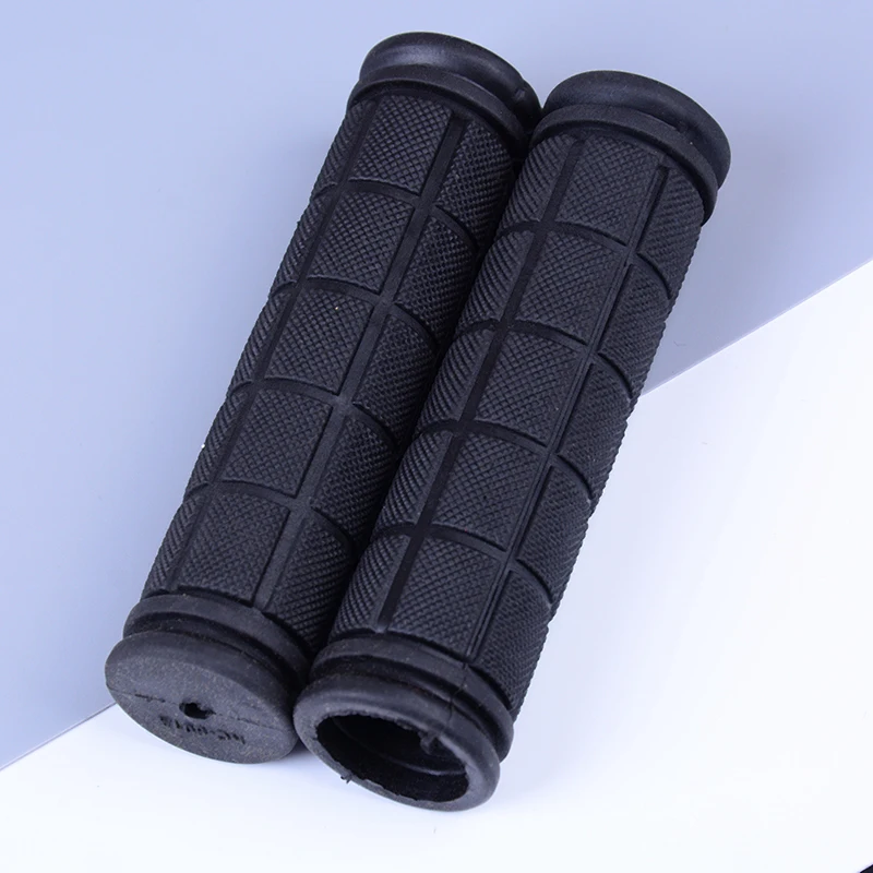 black 2 шт./лот, новинка, резиновые ручки на руль велосипеда, крышка BMX, MTB, горный велосипед, ручки, противоскользящие, велосипедные ручки, фиксированные части передач - Цвет: black