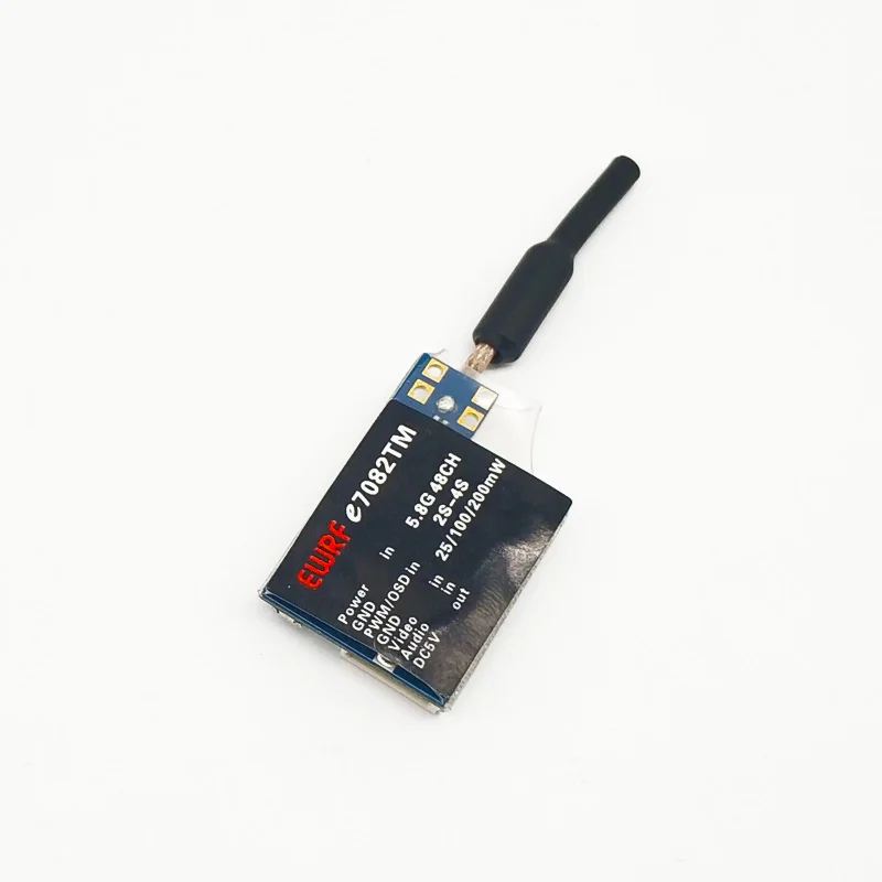 Передатчик EWRF e7082TM 5 8G 48CH 25/100/200 МВт переключаемый передатчик PitMmode в BEC Поддержка