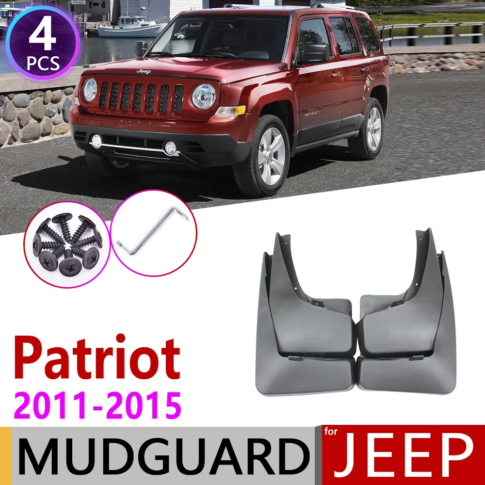 4 шт. спереди и сзади автомобиля брызговик для Jeep Patriot 2011 2012 2013 2014 2015 Fender закрылки