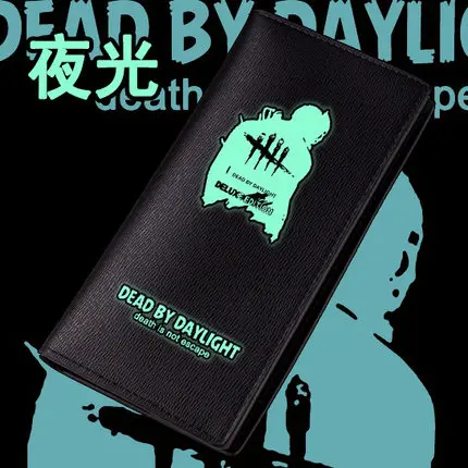 Высококачественный мужской длинный кошелек с принтом Dead by Daylight, модный мужской кошелек из искусственной кожи Carteira Masculina - Цвет: long luminous