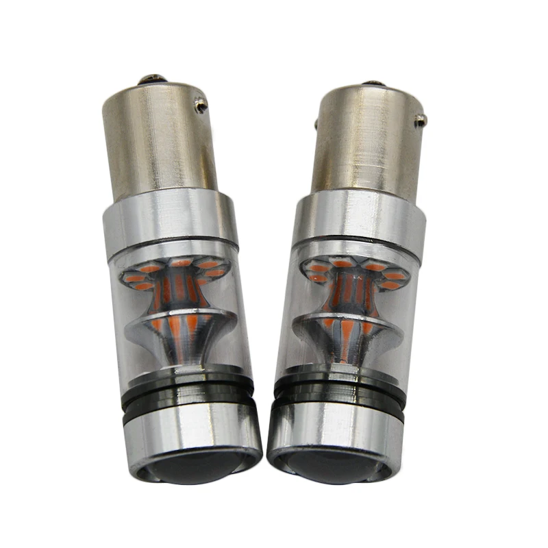 2X 100 Вт 1156 7506 7528 BA15s BAU15S P21W светодиодный фонарь для переднего указателя поворота
