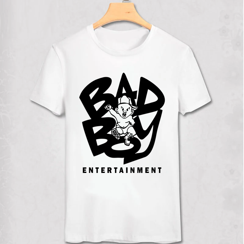 Футболка для развлечений мальчиков футболка с надписью Bad Boy Records Sean Combs Notorious BIG Faith