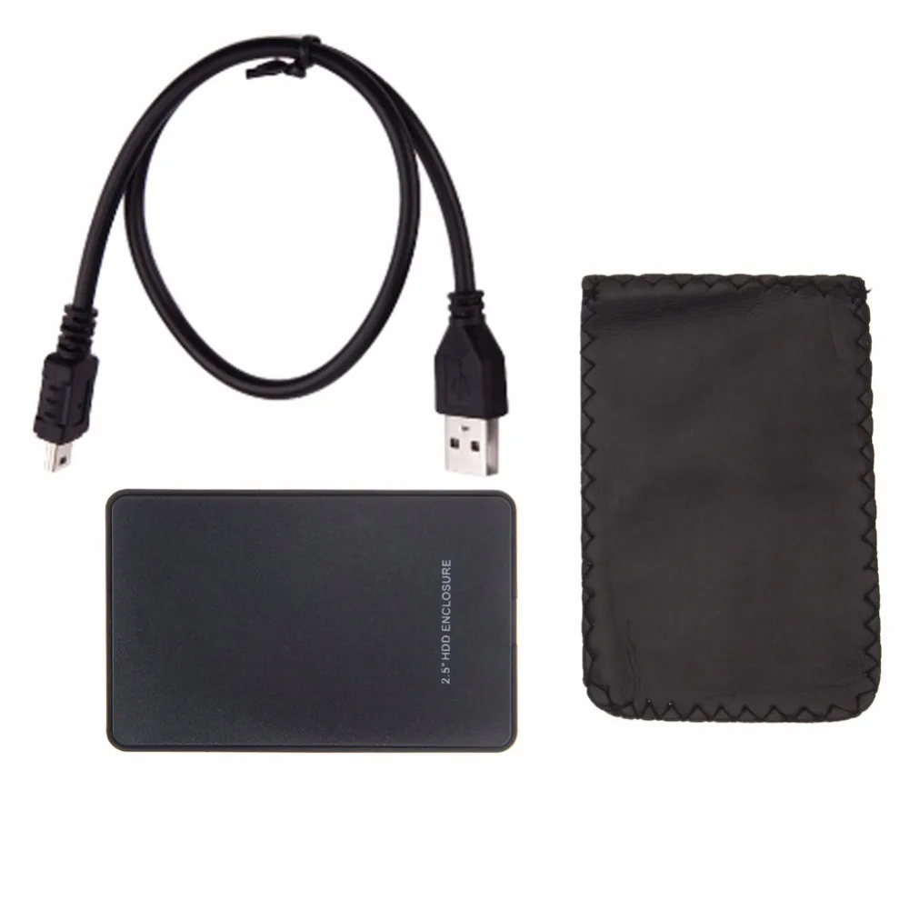 Внешний корпус для жесткого диска USB2.0 Sata портативный чехол 2 5 дюйма черный Бокс |