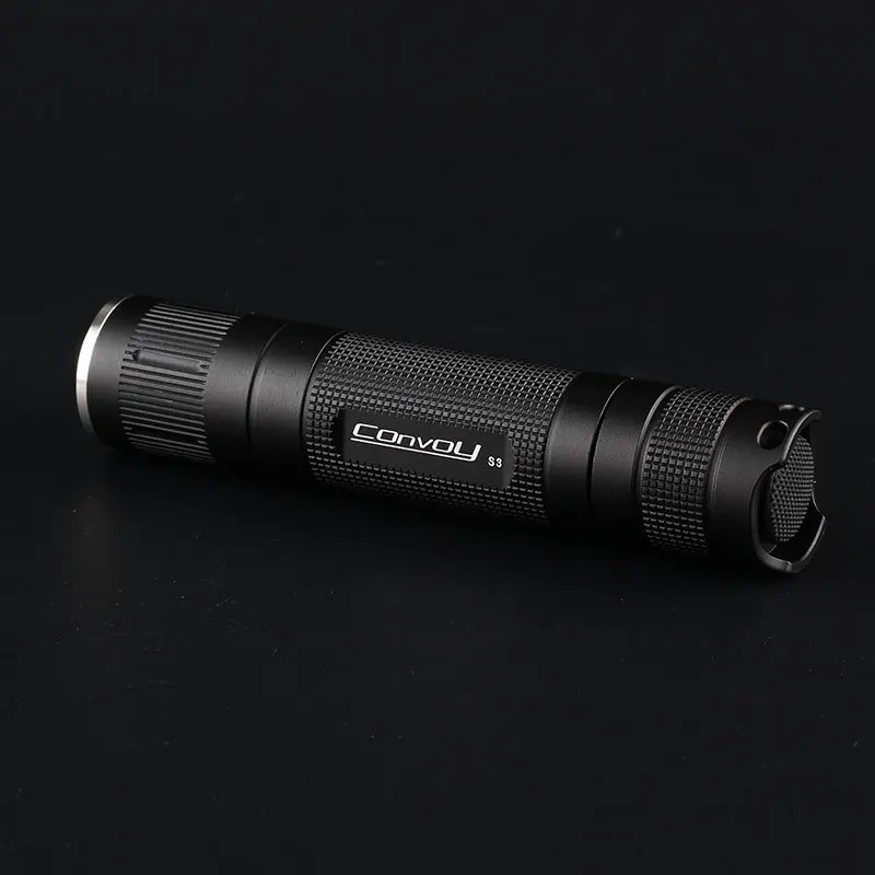 Convoy S3 Cree XM-L2 U2-1A LED Flashlight Torch Lantern Powerful Self Defense Camping light lamp for Bicycle-black | Лампы и освещение