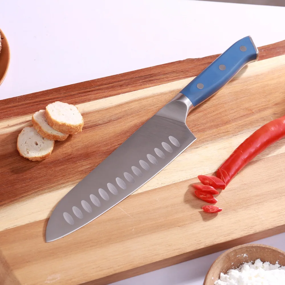 TUO столовые приборы Santoku нож японский кухонный из высокоуглеродистой нержавеющей