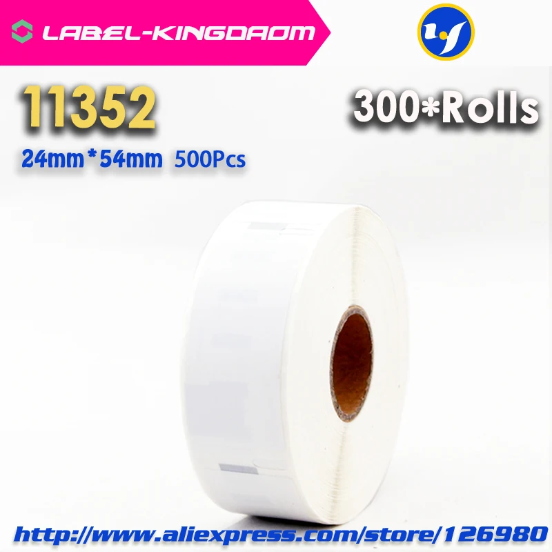 

300 совместимые рулоны Dymo 11352 этикетка 25 мм * 54 мм 500 шт/рулон совместимый для LabelWriter400 450 450 турбо принтер Seiko SLP 440 450