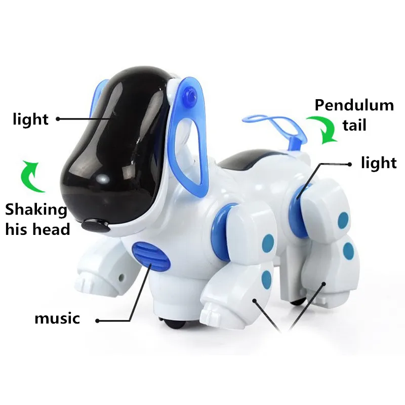 Weya RC игрушка робот собака танцевать электронные ПЭТ при ходьбе Танцы Lightning