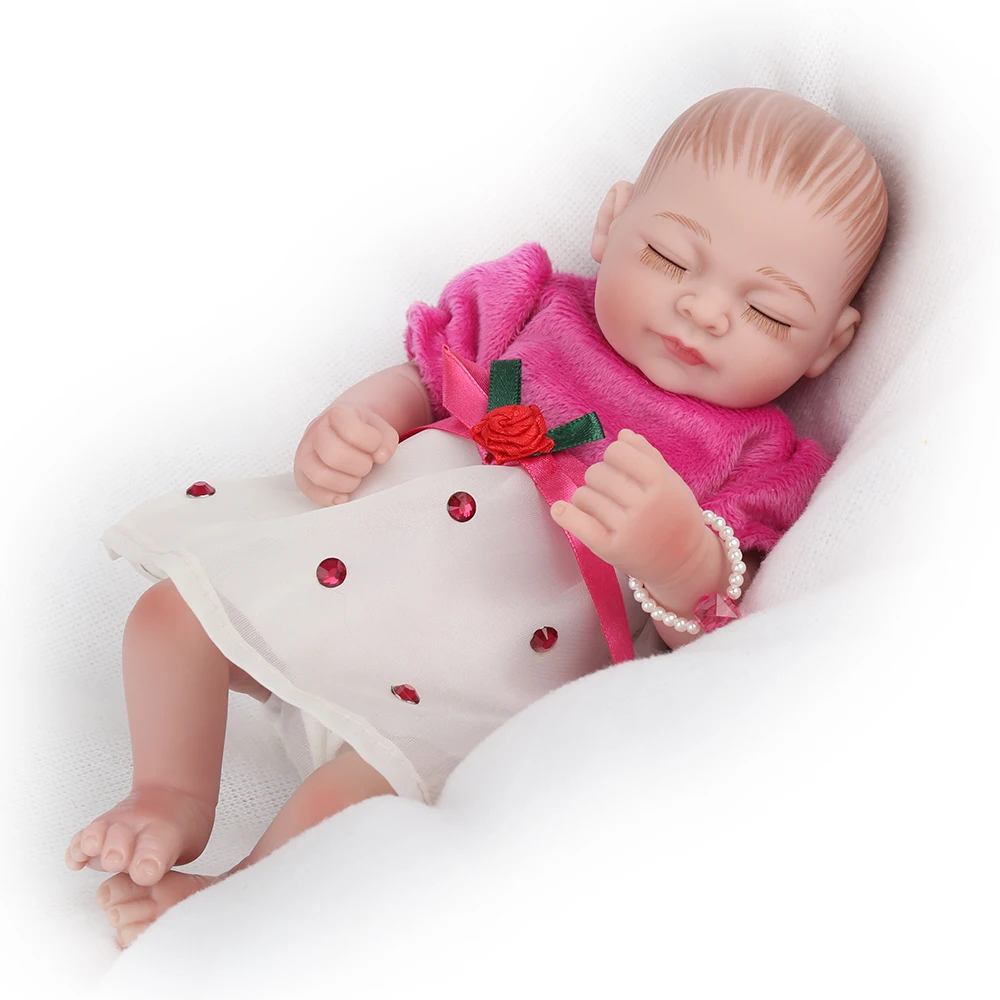 NPKDOLL 10 '𧮫y Reborn с силиконовым корпусом маленькая кукла детские игрушки для