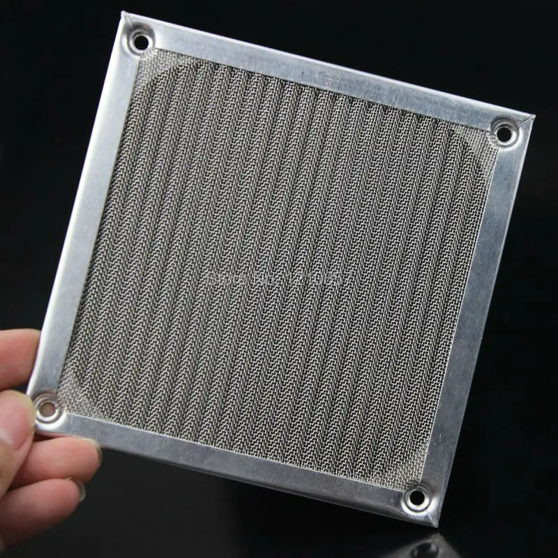 2 шт./партия алюминиевый пылезащитный фильтр для вентилятора из нержавеющей