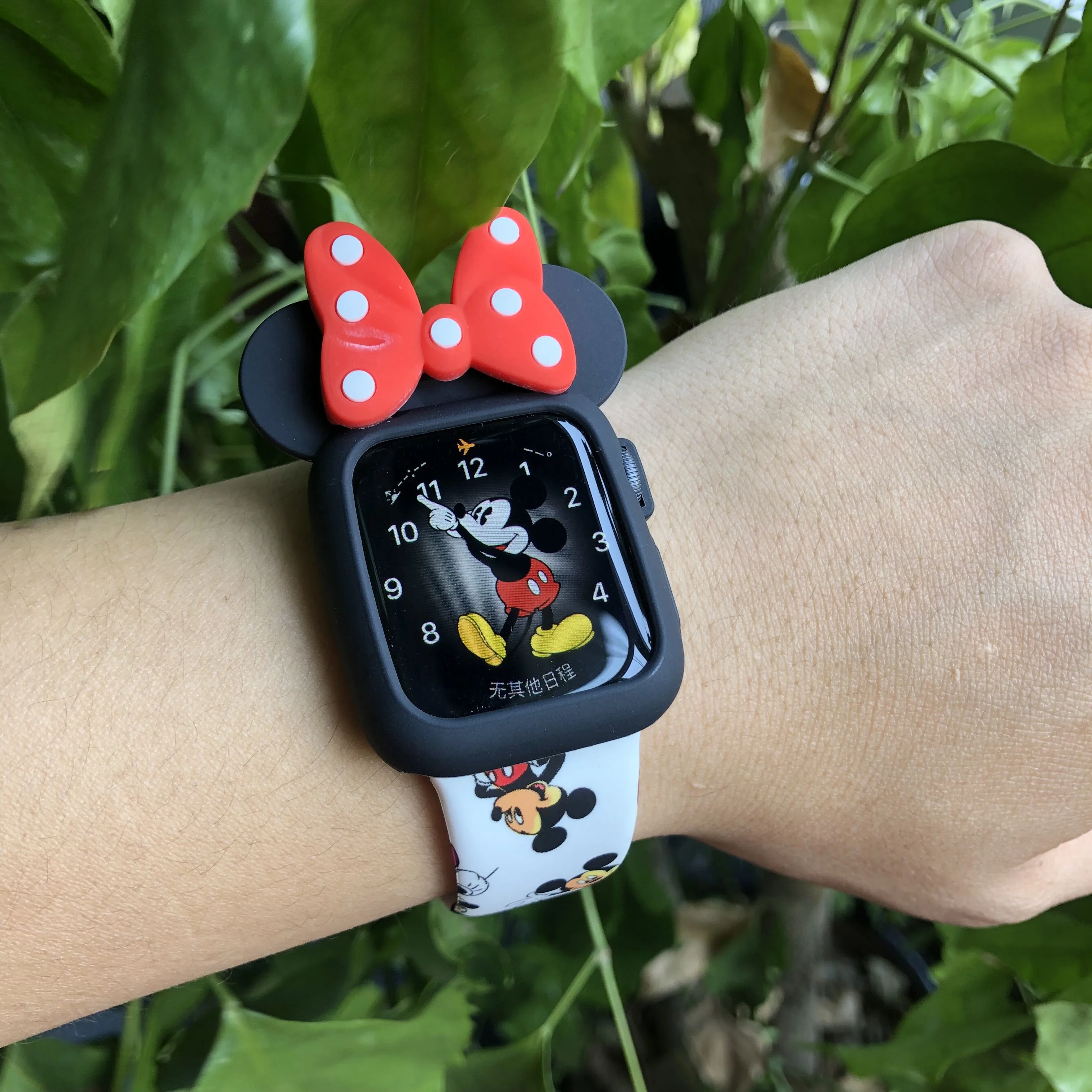 Мультяшный силиконовый чехол для apple watch series 5 1 2 3 4 милый защитный чехол для iWatch 38 мм 40 мм 42 мм 44 мм