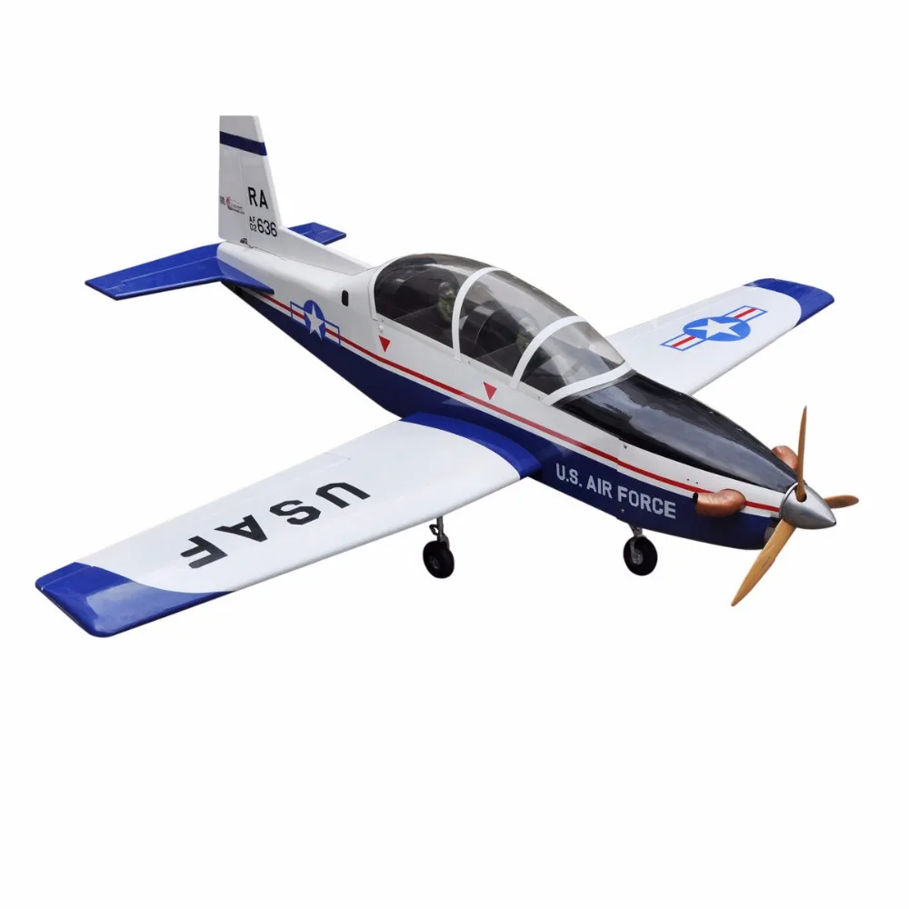 Спортивный масштабный самолет T 6A Texan II RC Airplane Gas 8 CH 30cc 78 7 &quotBalsa Wood Aircraft|rc airplane