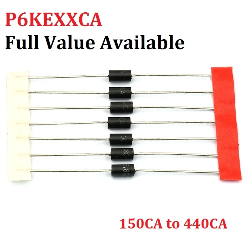 20 шт. P6KE P6KE150CA 180CA 200CA 220CA 250CA 300CA 400CA 440CA TVS Diode P6KE
