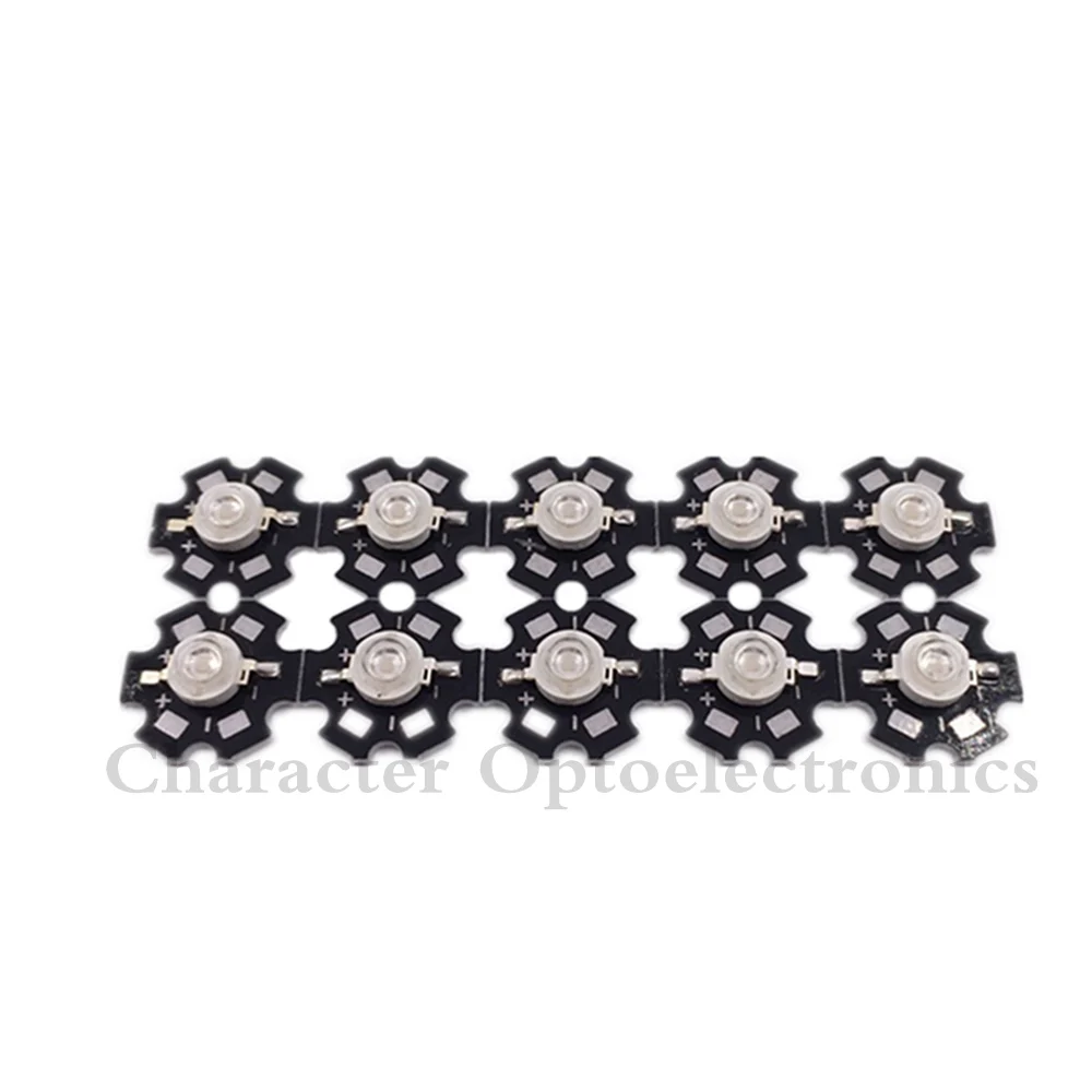20 шт. УФ чип для светодиодной лампы 3 Вт 365 нм 375нм 395 400 415нм 425нм|3w high power led|uv led 3wviolet |