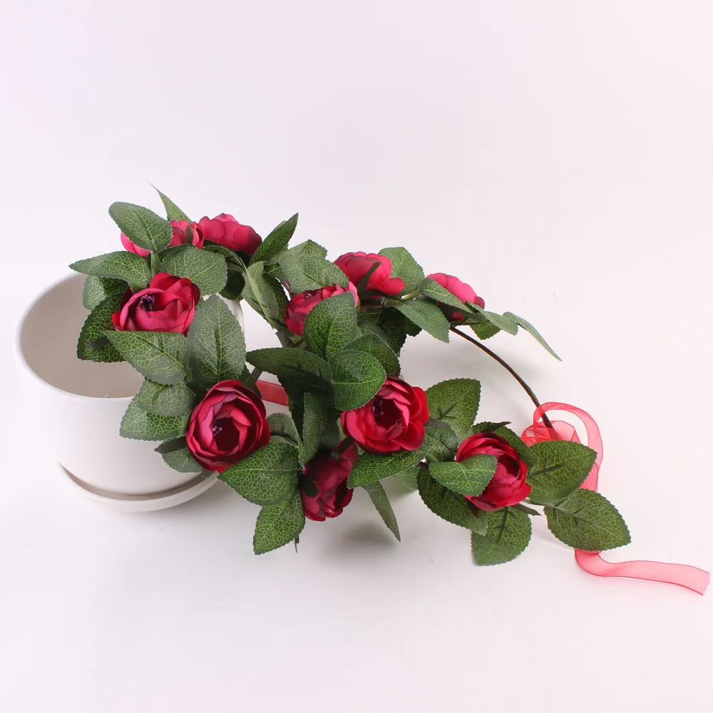 Ободки для девочек повязка на голову мамы и меня цветочный венок Детская с