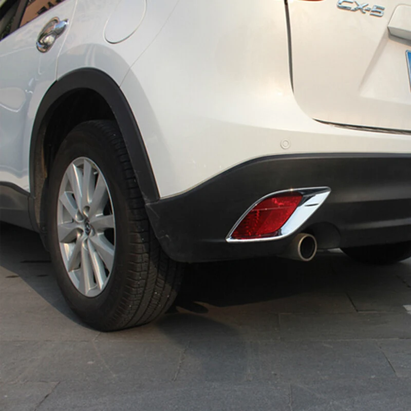 Для Mazda Cx 5 Cx5 2012 2016 ABS хромированный заднего бампера отражатель туман светильник