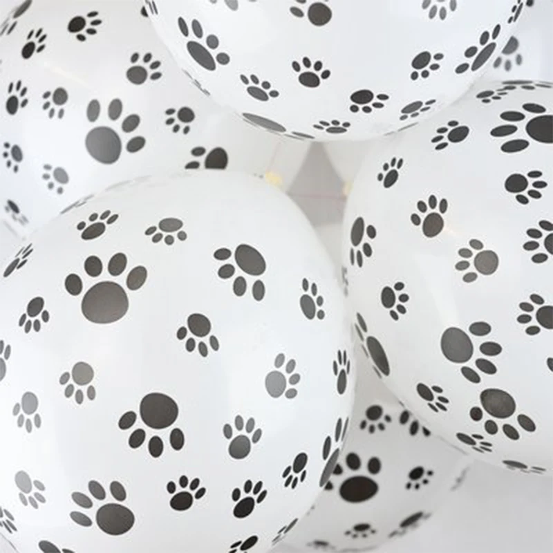 

Black Dog Paws Latex Balloons Footprint Dot Helium Air Ball Happy Birthday Gifts Decorations Wedding Ballons Party Supplies