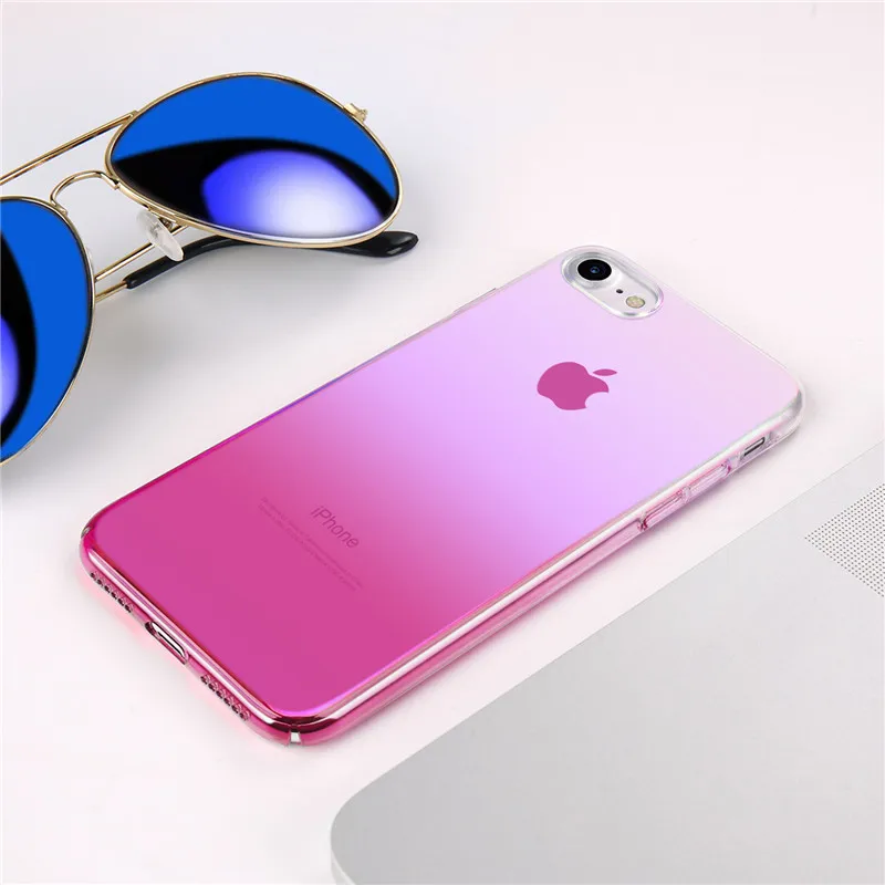 Adtismark Blue Ray свет чехол для iPhone X 8 6 Роскошные Жесткий ПК Fundas для iPhone 6 7 plus крышка Капа Shell