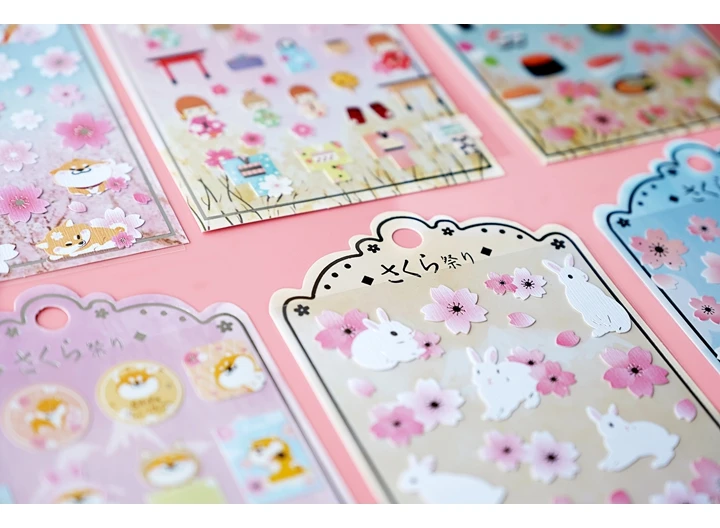 20шт/1 лот Kawaii cherry blossom дневник путешественника планировщик декоративные мобильные наклейки Скрапбукинг Ремесло Канцелярские наклейки