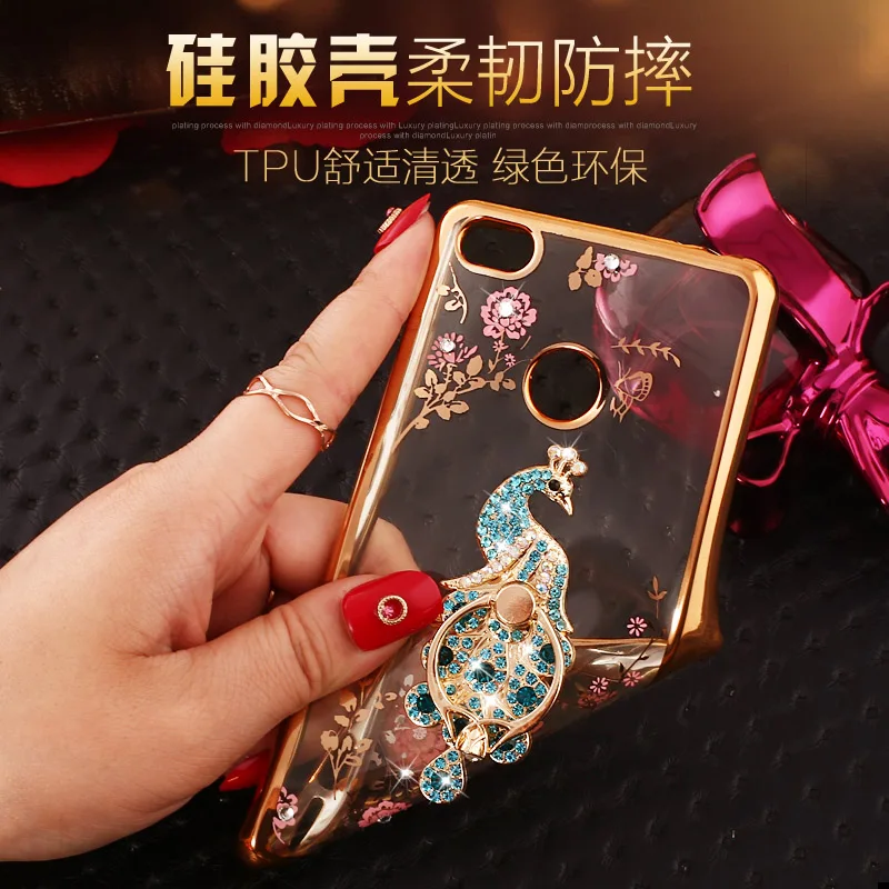 SK Роскошные Покрытие Роза и Золотой Край Ясно Мягкие TPU Cover Case for Huawei G Play Mini CHC U01 хгс