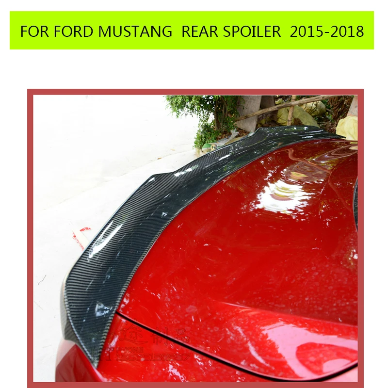 УГЛЕРОДНЫЙ спойлер заднего крыла для Ford Mustang GT Coupe 2015 2016 2017 2018 задний багажник