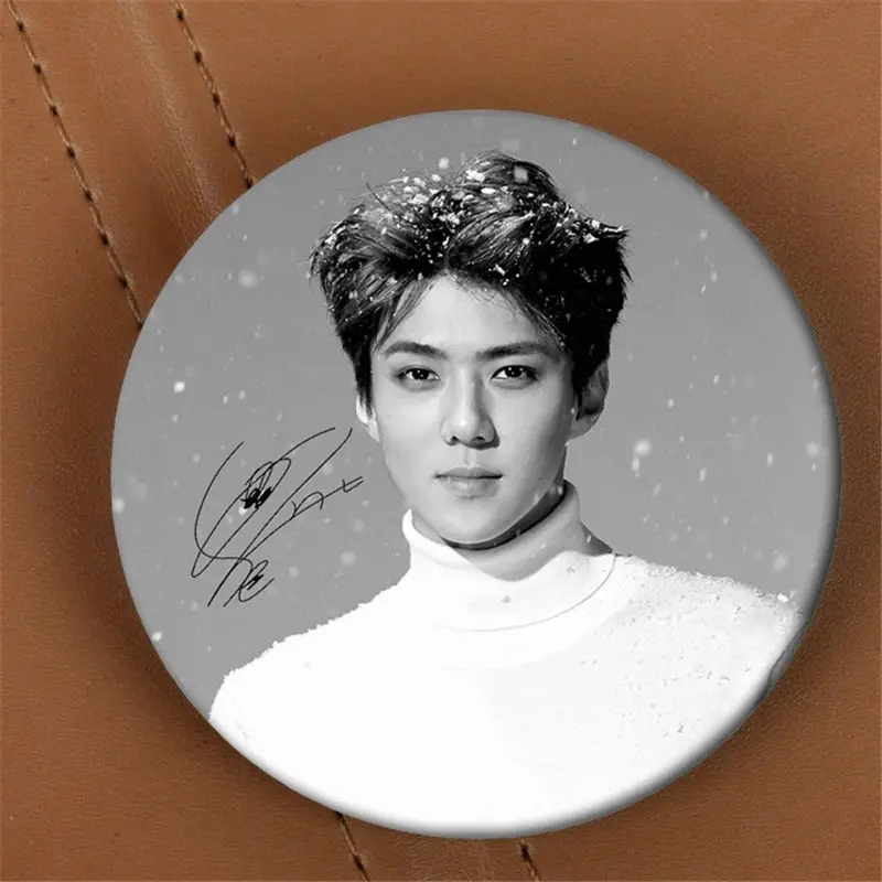 Youpop EXO EXO-K EXO-M поет для вас альбом брошь K-POP значок аксессуары для одежды шляпа украшение для рюкзака HZ1747 - Окраска металла: SEHUN