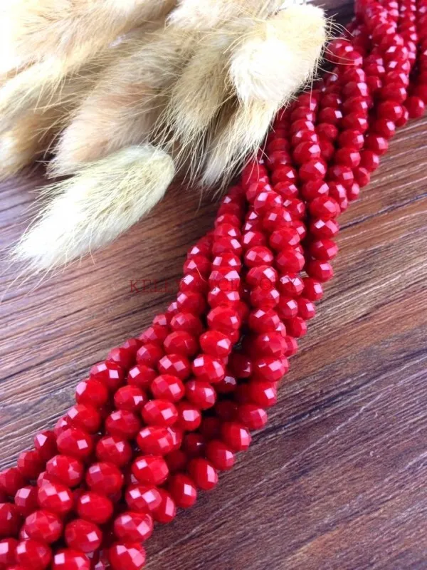 Бесплатная доставка 500 шт. Круглые граненые фарфоровые темно-красные стеклянные