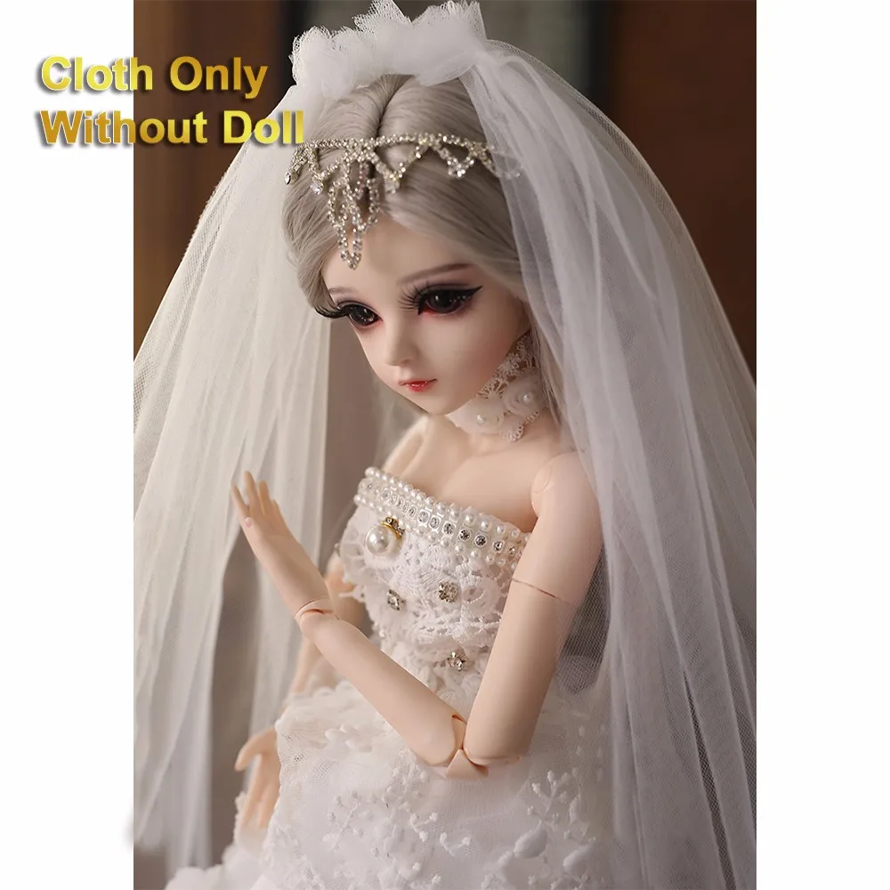 VICIVIYA, BJD 1/3, SD комплект одежды, длинное платье принцессы с высоким низом, 60 см, кукольные Платья высокого качества на заказ, костюм куклы, только одежда