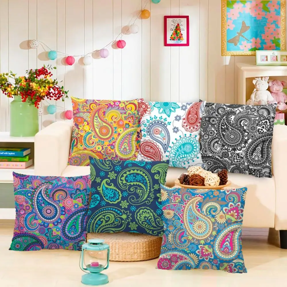 

45x45cm Colorful Printing Cushion Pillow Case Nordic Pillowcase Geometric Throw Cushion Pillow Cover Bedroom Office Household