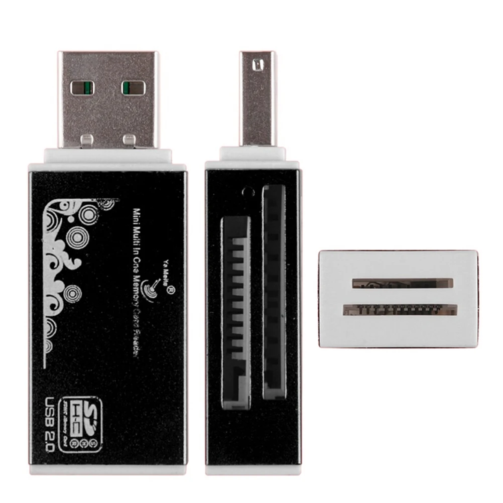 Смарт все в одном кард-ридер/мульти в 1 кард-ридер SD/SDHC, MMC/RS MMC, TF/MicroSD, MS/MS PRO/MS DUO, M2 кард-ридер
