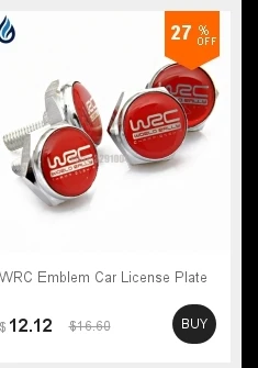 WRC логотип КРЫЛО боковой автомобильный стикер для peugeot 206 307 308 407 508 VW Golf Honda Jazz Fit Mitsubishi Lancer Subaru Impreza значок