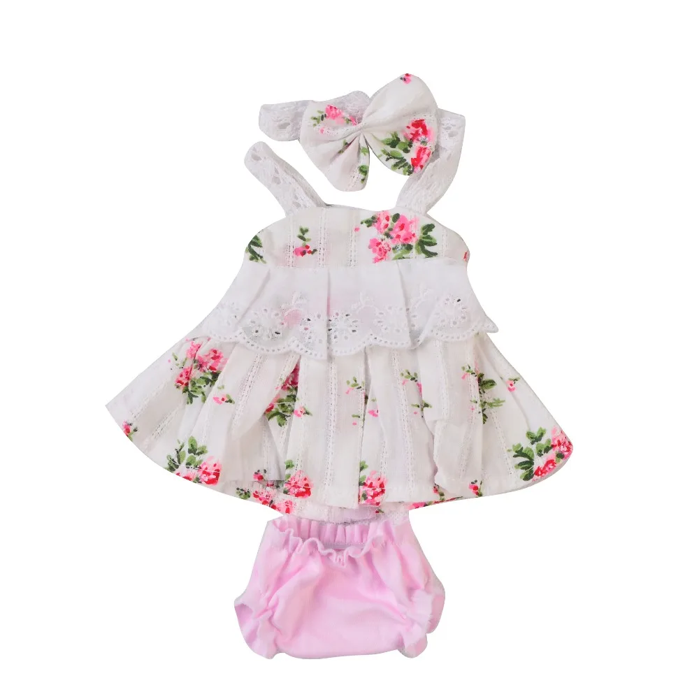 KEIUMI 11 ''Reborn Baby Doll белая одежда для маленьких девочек Модное детское платье с