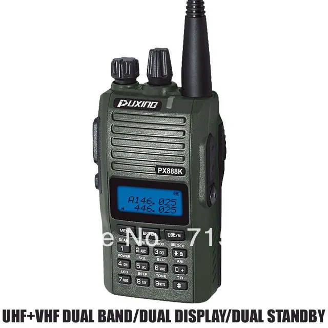 Новинка двухсторонняя радиостанция CB ham UHF и VHF 5 Вт приемопередатчик PUXING 888k