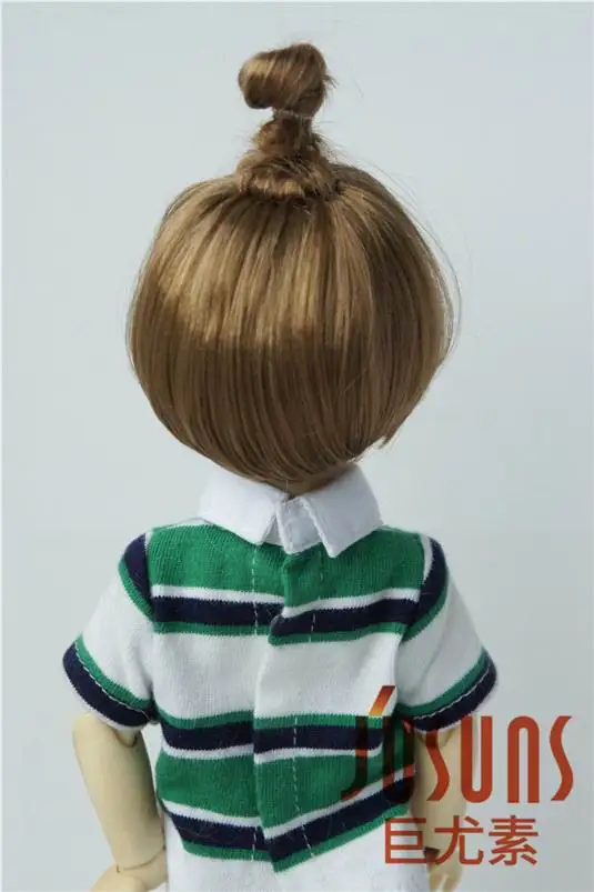 JD363 6-7 дюймов 16-18 см синтетический мохер кукольные парики 1/6 YOSD Updo BJD волосы