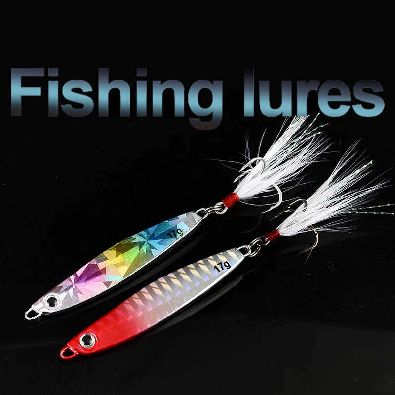ZXZ 2pcs Fishing Lures 7g-60g Hard Baits Bionic Metal Bait Lu Ya Hook Artificial Sequins Tackle | Спорт и развлечения