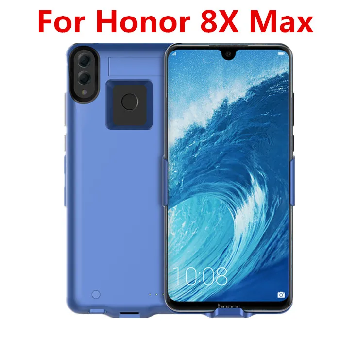 8X Max Blue Для huawei Honor 8X 8X Max 6800 мАч чехол для зарядного устройства Расширенный резервный чехол с подставкой Чехол для зарядного устройства для Honor 8X Max чехол для аккумулятора - Цвет: 8X Max Blue